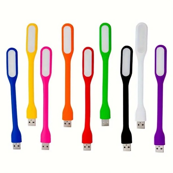 NWT Bendable Light random color mini USB plug in light ๐ก bright travel mini - Picture 5 of 6